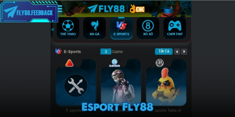FLY88 Sảnh Esport tại Fly88 dành cho những người yêu thích thi đấu điện tử